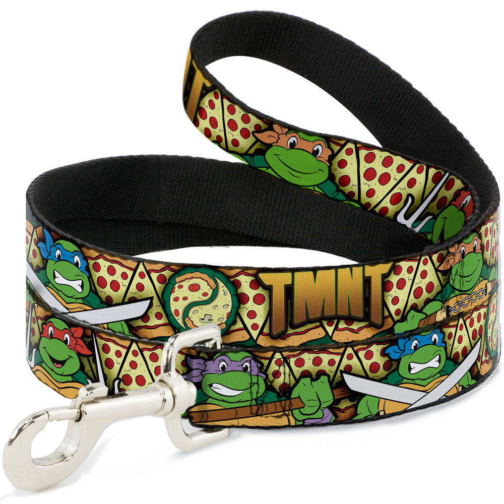 Dog Leash - Classic Teenage Mutant Ninja Turtles Turtle Poses/Pizza Slices Dog Leashes Teenage Mutant Ninja Turtles