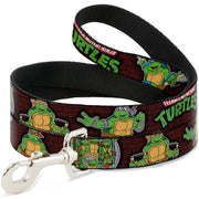 Dog Leash - Classic TEENAGE MUTANT NINJA TURTLES Battle Poses/Group Pose7 Dog Leashes Teenage Mutant Ninja Turtles