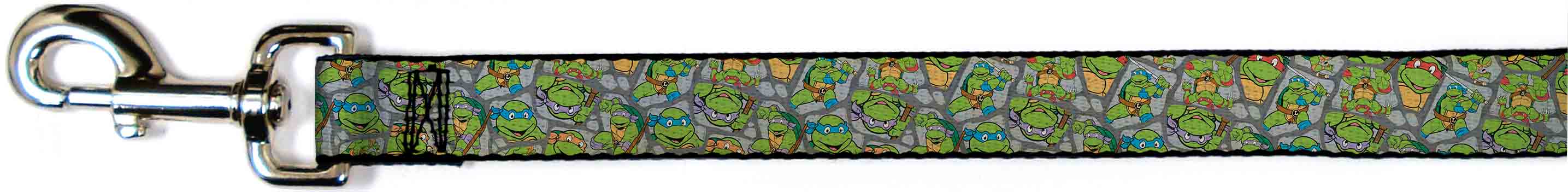 Dog Leash - Classic Teenage Mutant Ninja Turtles Expression & Pose Turtle Shell Collage Lavender Dog Leashes Teenage Mutant Ninja Turtles