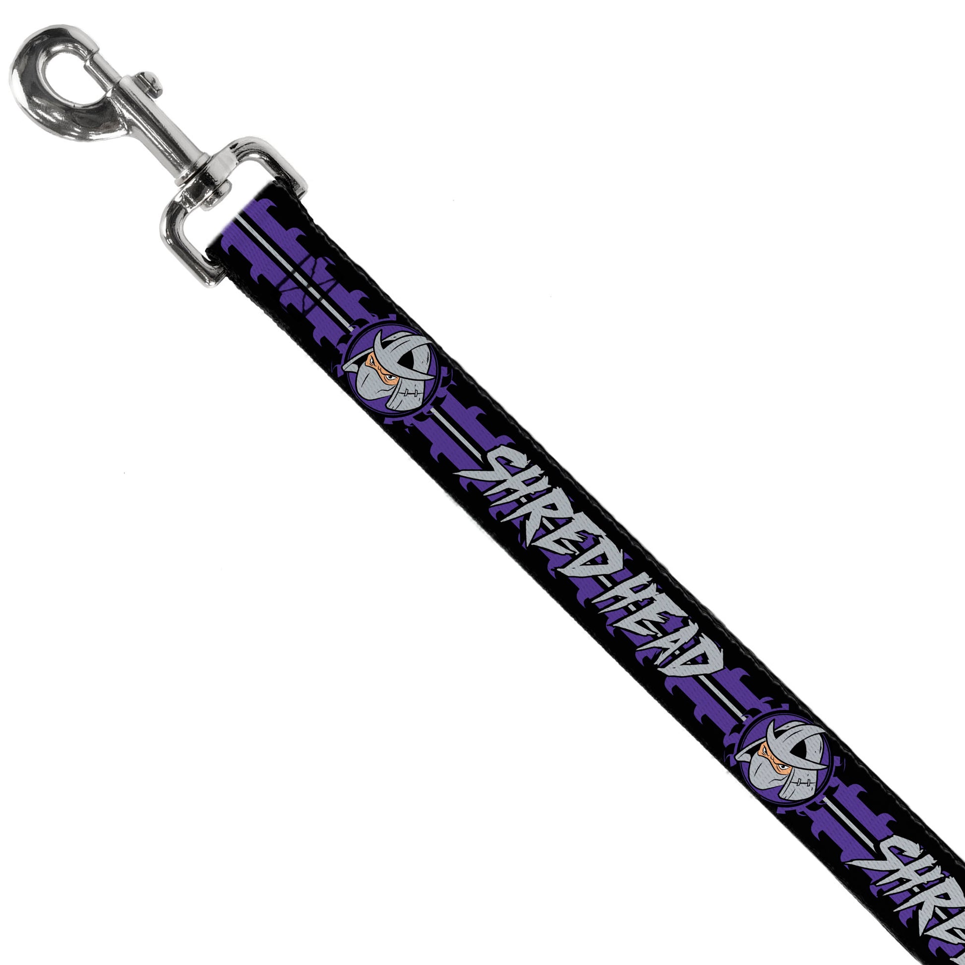 Dog Leash - Shredder Head SHRED HEAD/Stripe Black/Purple/Gray Dog Leashes Teenage Mutant Ninja Turtles