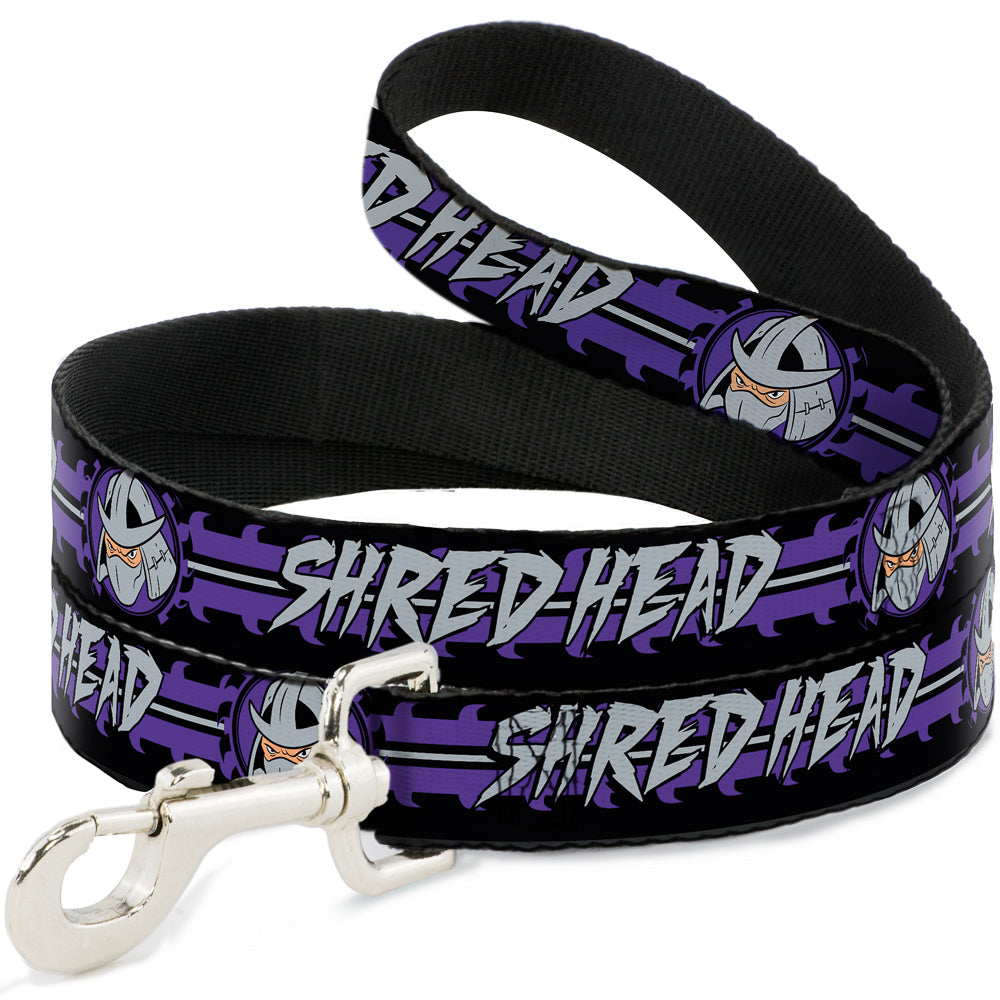 Dog Leash - Shredder Head SHRED HEAD/Stripe Black/Purple/Gray Dog Leashes Teenage Mutant Ninja Turtles