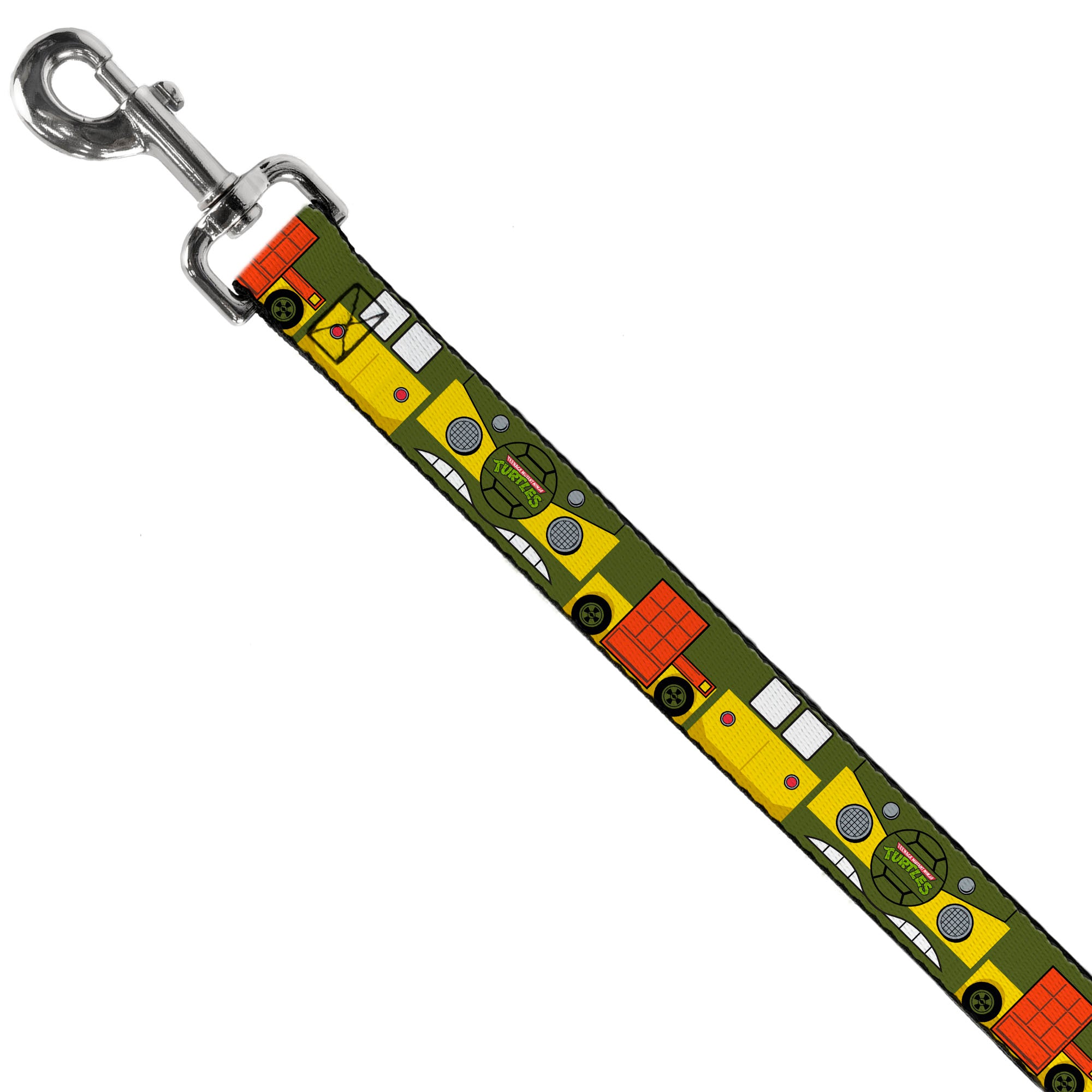 Dog Leash - Classic TMNT Ninja Turtles Party Van All Sides Green/Yellow/Orange Dog Leashes Teenage Mutant Ninja Turtles