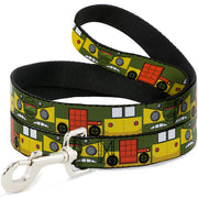 Dog Leash - Classic TMNT Ninja Turtles Party Van All Sides Green/Yellow/Orange Dog Leashes Teenage Mutant Ninja Turtles