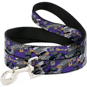 Dog Leash - Teenage Mutant Ninja Turtles Shredder Action Poses Grays/Purple Dog Leashes Teenage Mutant Ninja Turtles