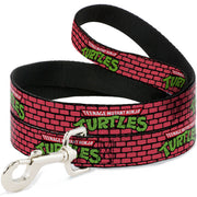 Dog Leash - TEENAGE MUTANT NINJA TURTLES Brick Title Logo Red Dog Leashes Teenage Mutant Ninja Turtles