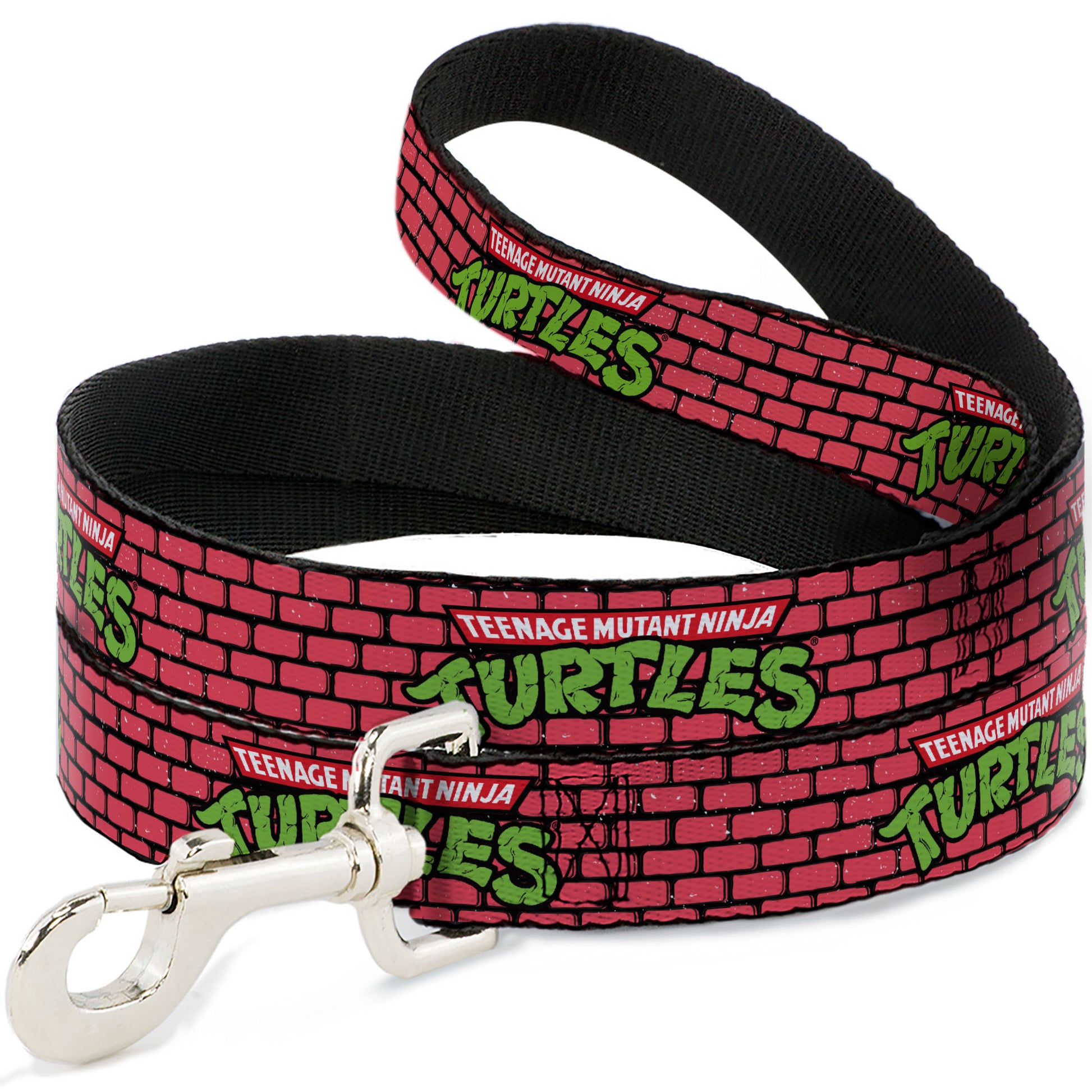 Dog Leash - TEENAGE MUTANT NINJA TURTLES Brick Title Logo Red Dog Leashes Teenage Mutant Ninja Turtles