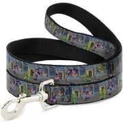 Dog Leash - Teenage Mutant Ninja Turtles Battle Purple Foot Soldier Ninja Video Game Scene Grays Dog Leashes Teenage Mutant Ninja Turtles
