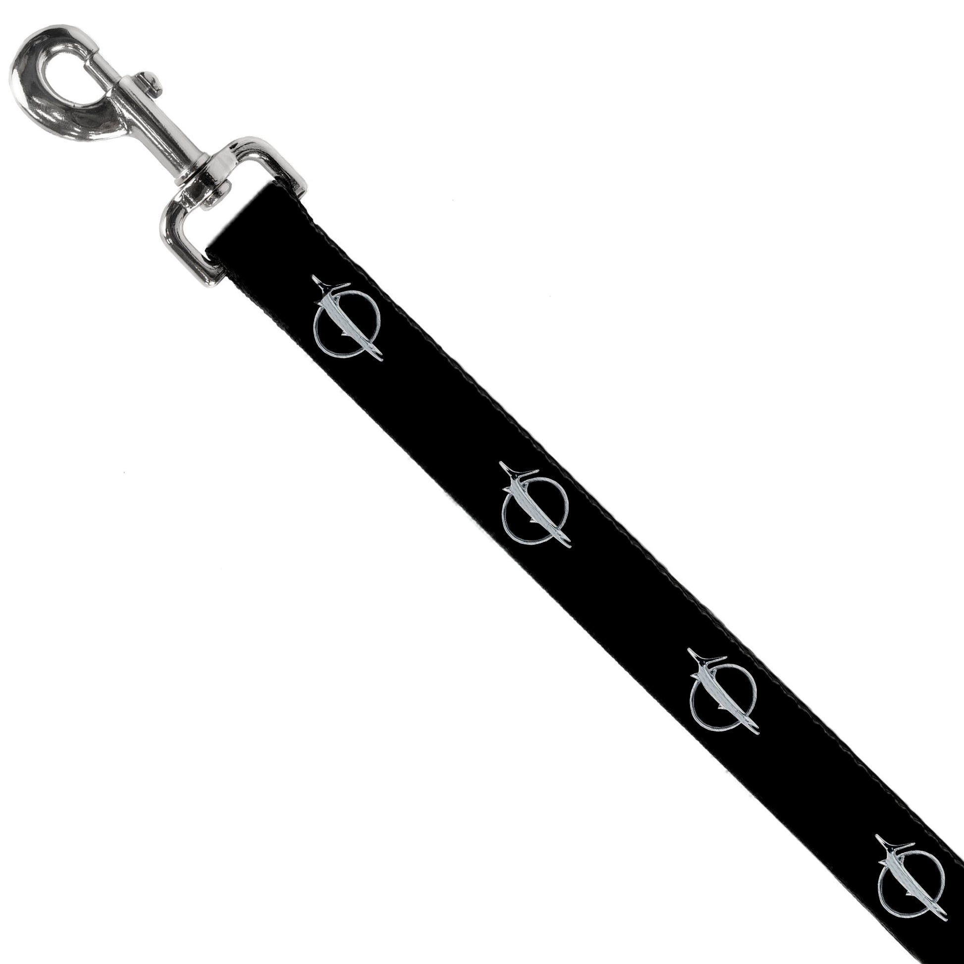 Dog Leash - Barracuda Emblem Repeat Black/Silver Dog Leashes Dodge