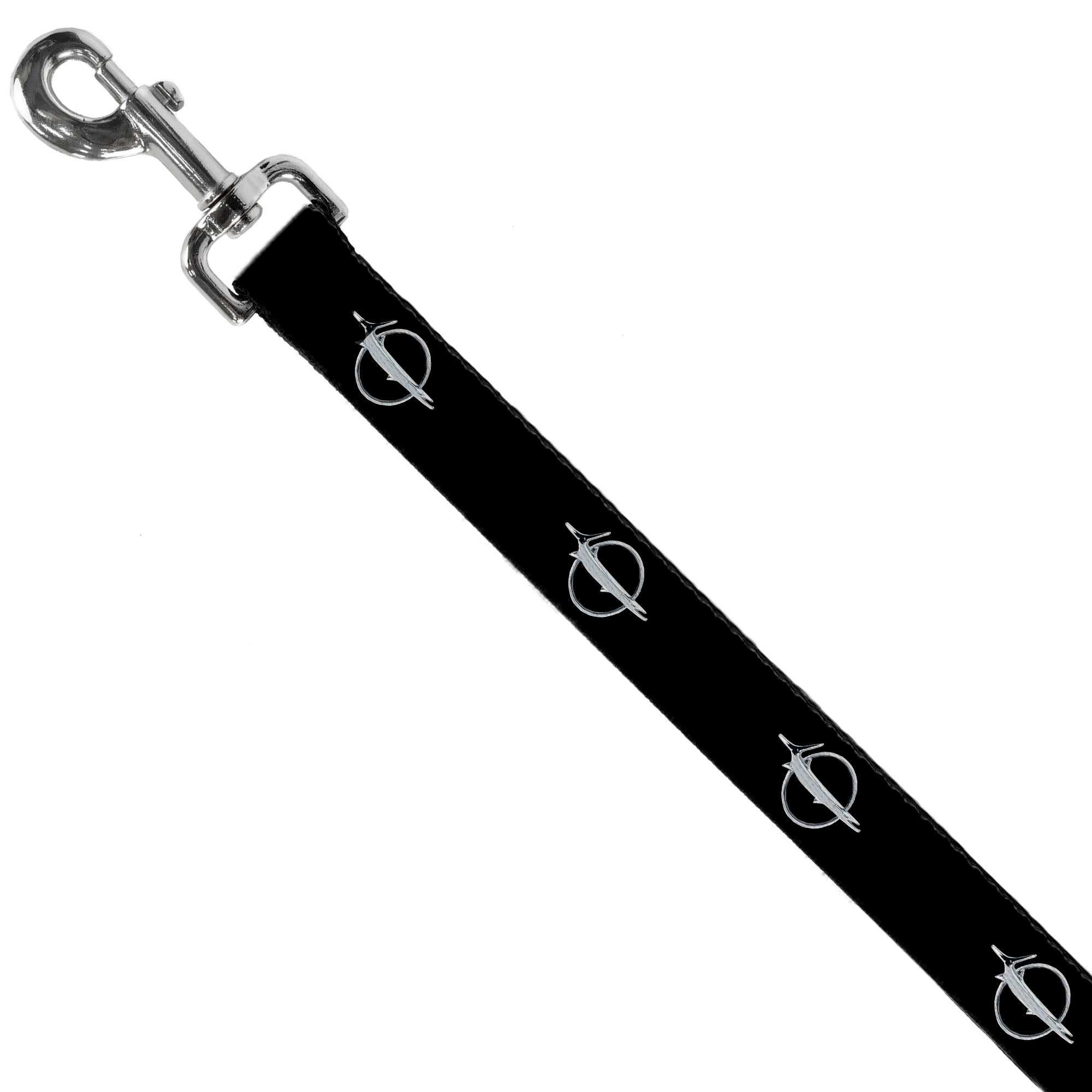 Dog Leash - Barracuda Emblem Repeat Black/Silver Dog Leashes Dodge