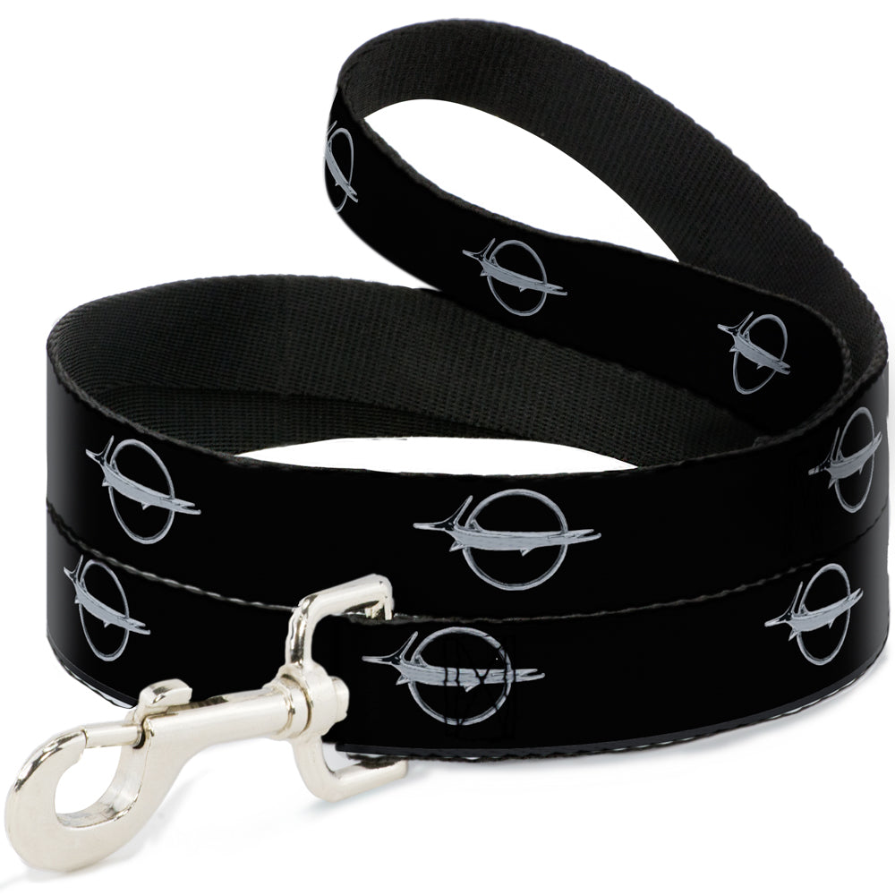 Dog Leash - Barracuda Emblem Repeat Black/Silver Dog Leashes Dodge