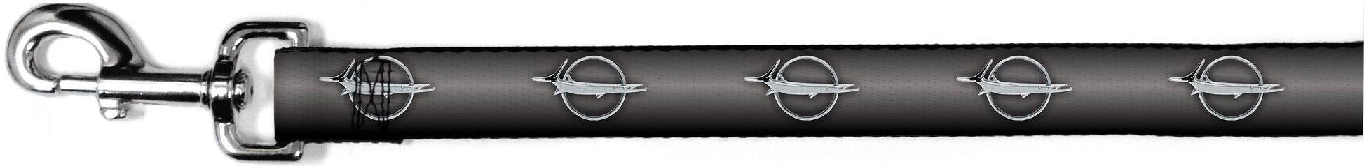 Dog Leash - Barracuda Emblem Repeat Gray Fade/Silver Dog Leashes Dodge