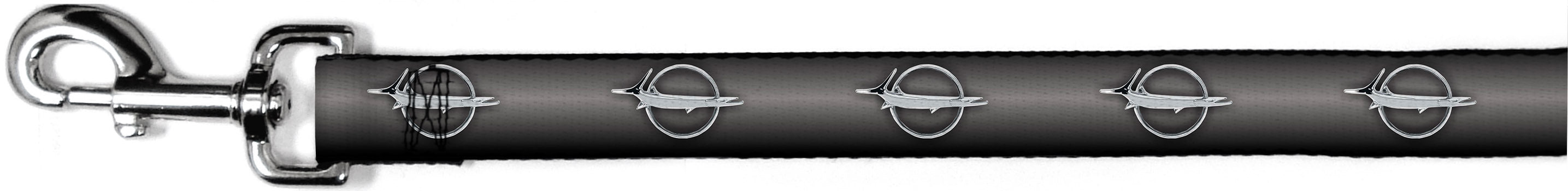 Dog Leash - Barracuda Emblem Repeat Gray Fade/Silver Dog Leashes Dodge