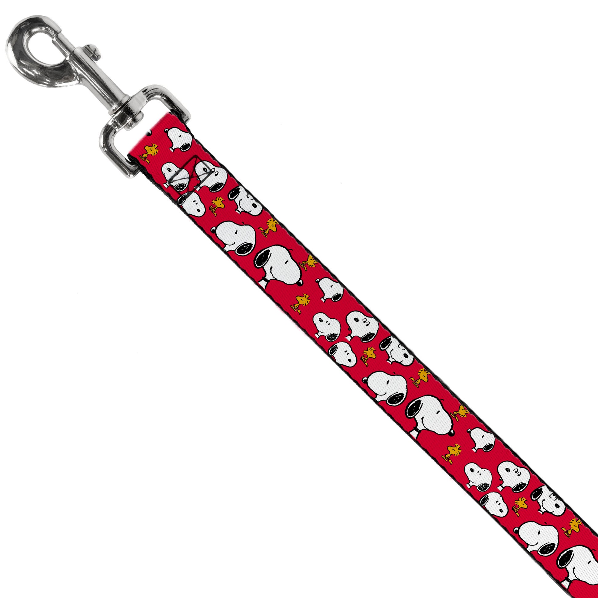 Dog Leash - Peanuts Snoopy and Woodstock Poses Scattered Red Dog Leashes Peanuts
