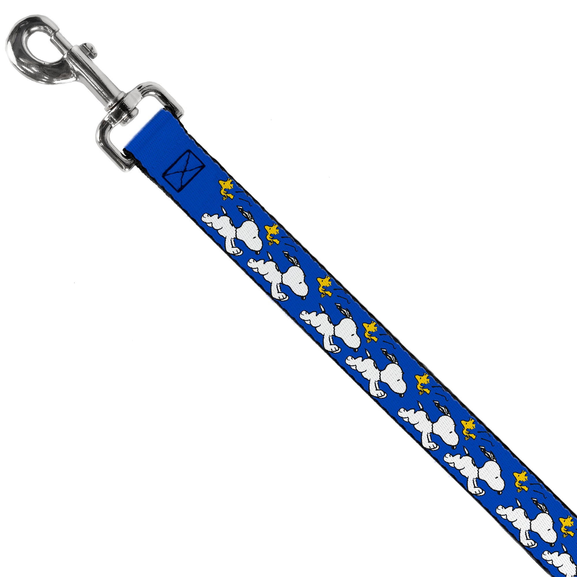 Dog Leash - Peanuts Snoopy Running and Woodstock Pose Blue Dog Leashes Peanuts Worldwide LLC