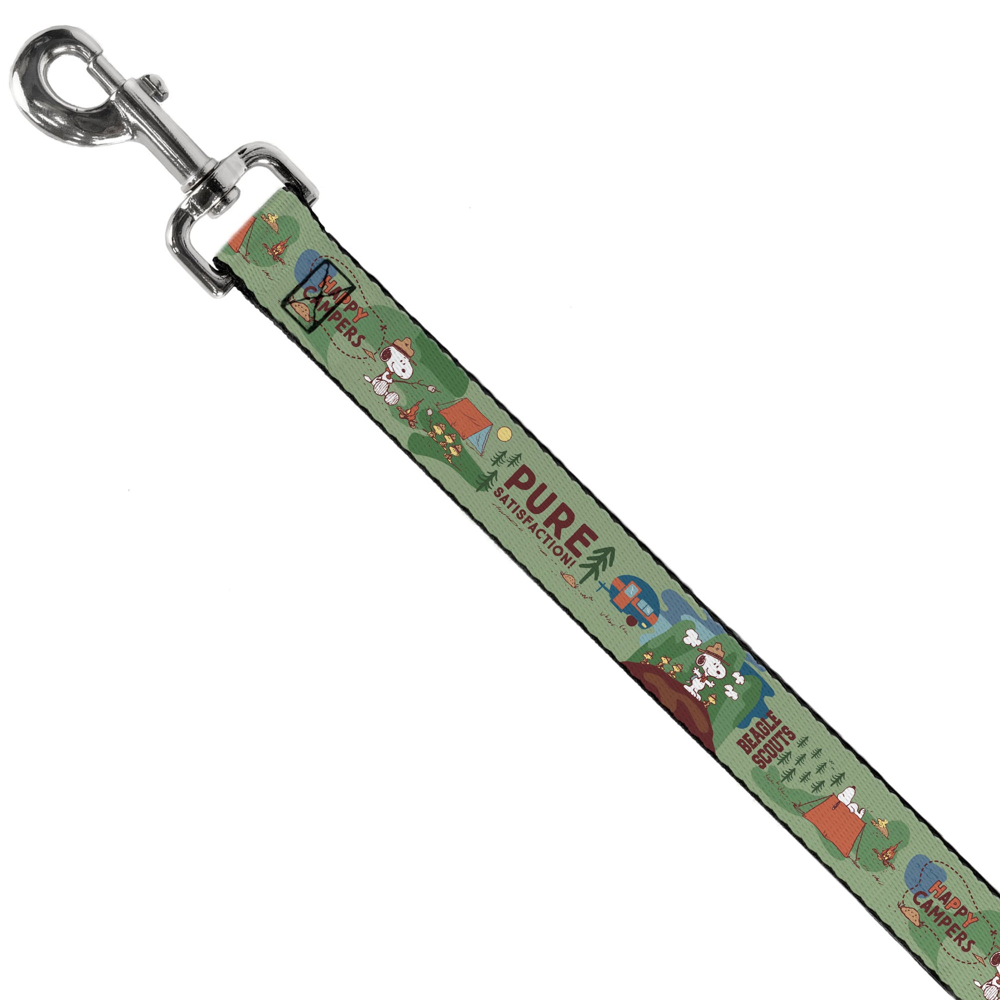 Dog Leash - Peanuts HAPPY CAMPER BEAGLE SCOUTS Scenes Dog Leashes Peanuts