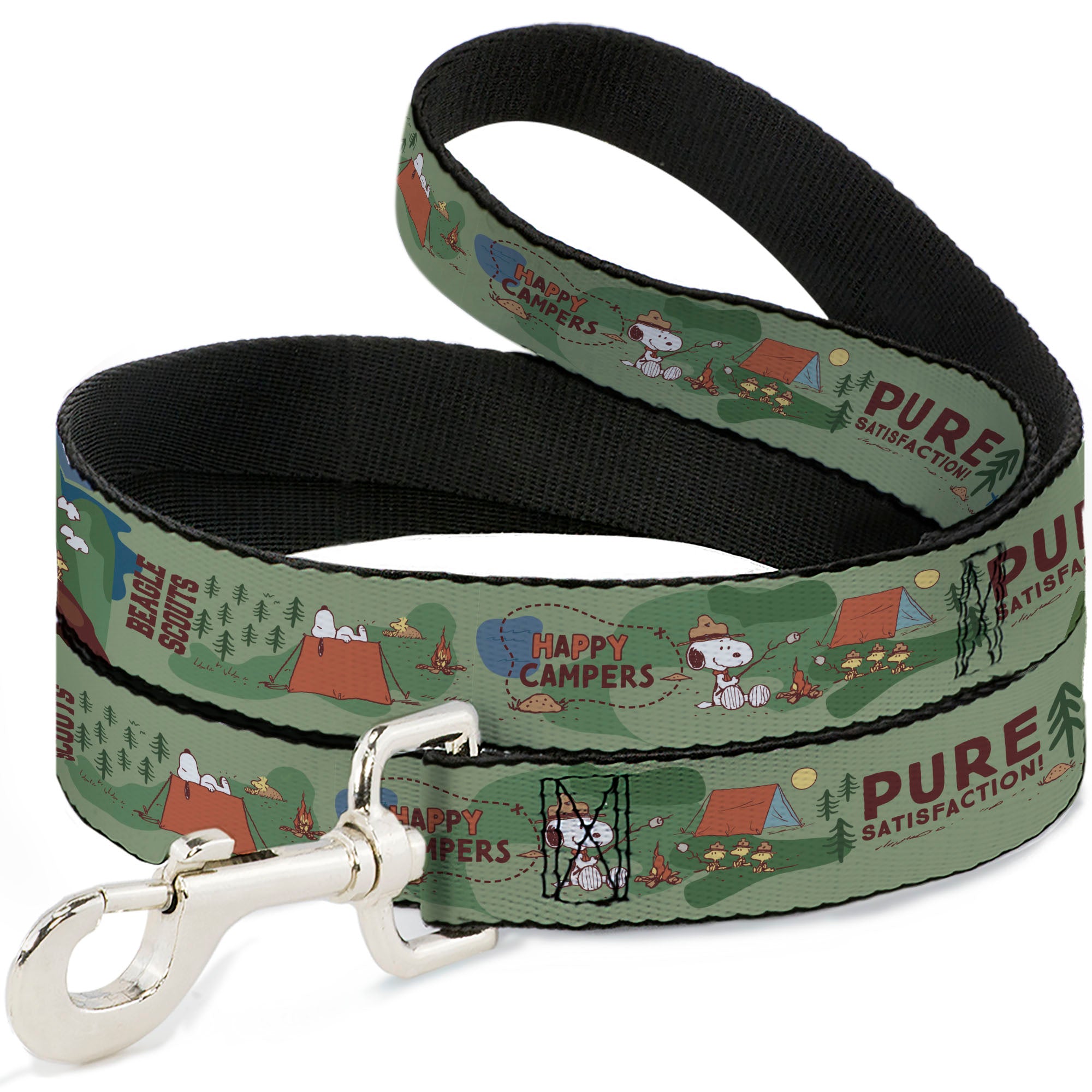 Dog Leash - Peanuts HAPPY CAMPER BEAGLE SCOUTS Scenes Dog Leashes Peanuts