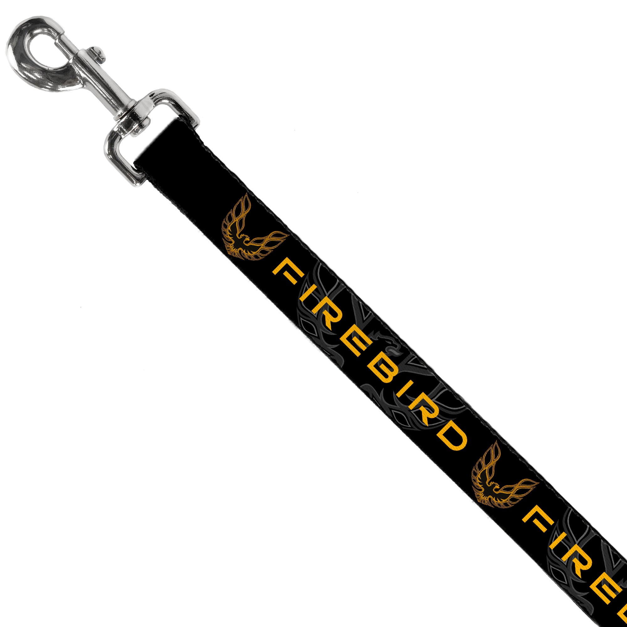 Dog Leash - Pontiac FIREBIRD/Logo Black/Grays/Golds Dog Leashes GM General Motors