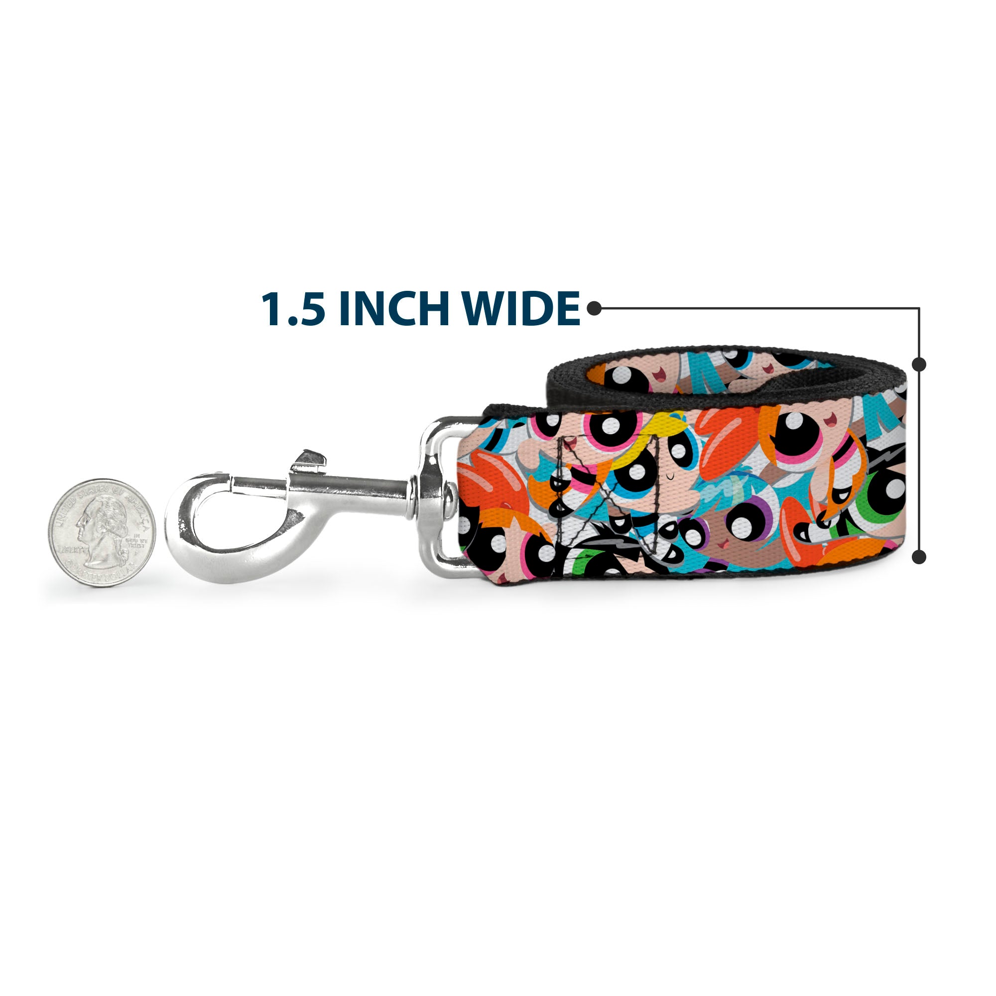 Dog Leash - The Powerpuff Girls Expressions Stacked Dog Leashes Powerpuff Girls