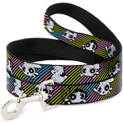 Dog Leash - The Powerpuff Girls and Donny Stripe Black/Multi Pastel Dog Leashes Powerpuff Girls