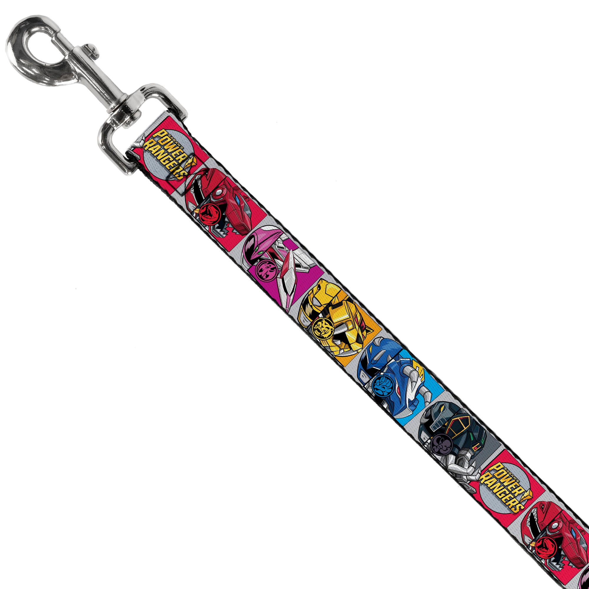 Dog Leash - SABAN'S POWER RANGERS Ranger Zord and Icon Blocks and Title Logo