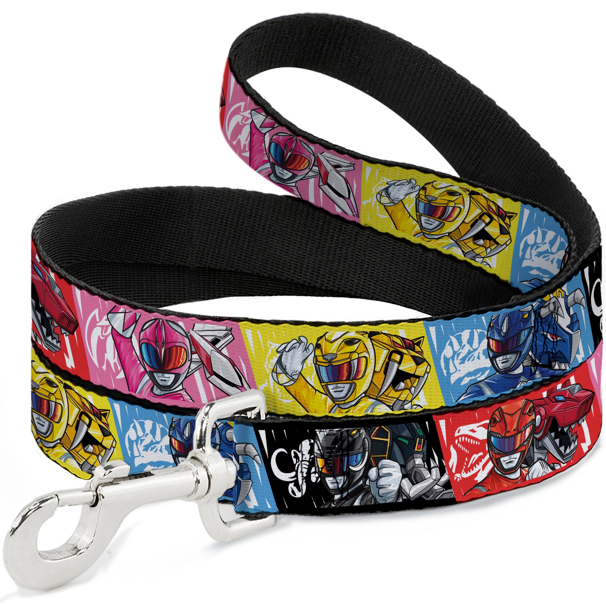 Dog Leash - Power Rangers Pose and Zord Blocks Multi Color
