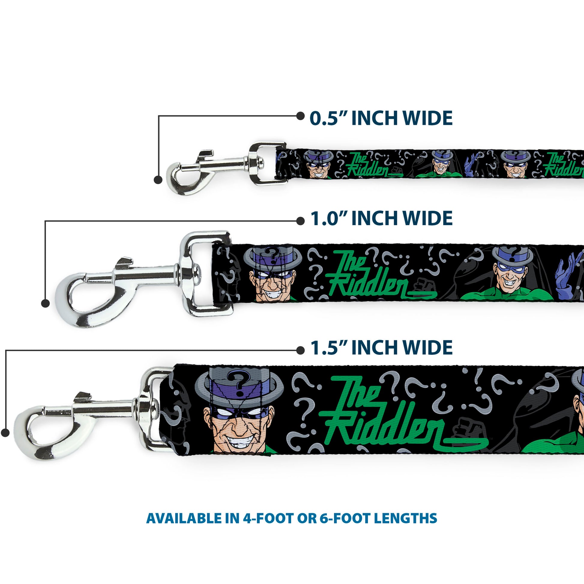 Dog Leash - The Riddler w/Batman Silhouette Dog Leashes DC Comics