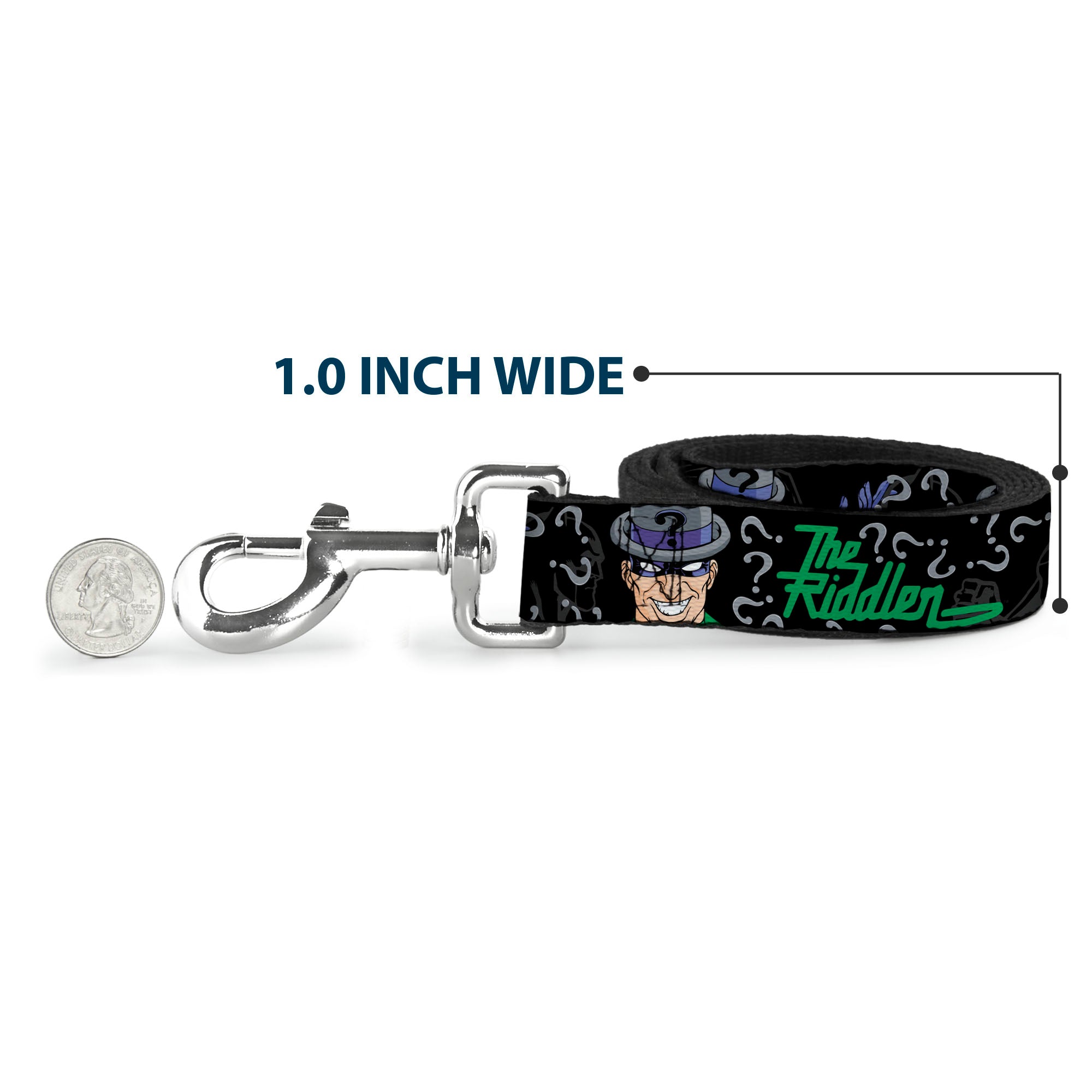 Dog Leash - The Riddler w/Batman Silhouette Dog Leashes DC Comics