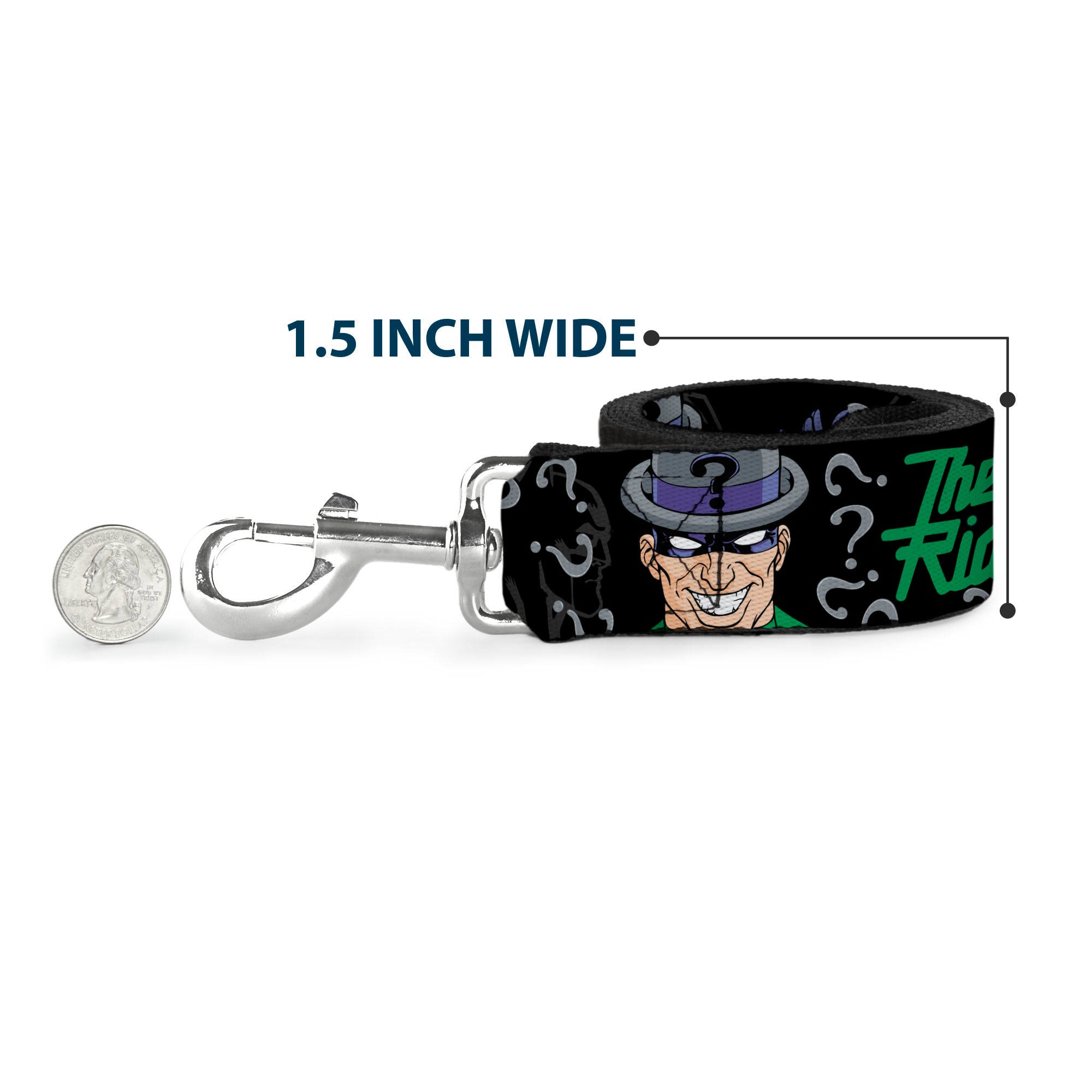 Dog Leash - The Riddler w/Batman Silhouette Dog Leashes DC Comics