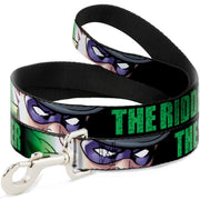 Dog Leash - THE RIDDLER/Face CLOSE-UP Black/Green Dog Leashes DC Comics