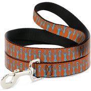 Dog Leash - Mr. Meeseeks Poses Flip Orange Dog Leashes Rick and Morty