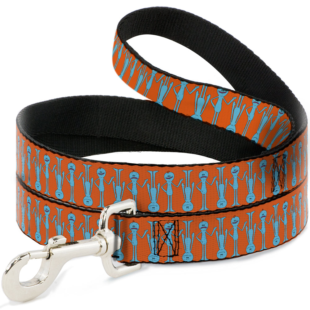 Dog Leash - Mr. Meeseeks Poses Flip Orange Dog Leashes Rick and Morty