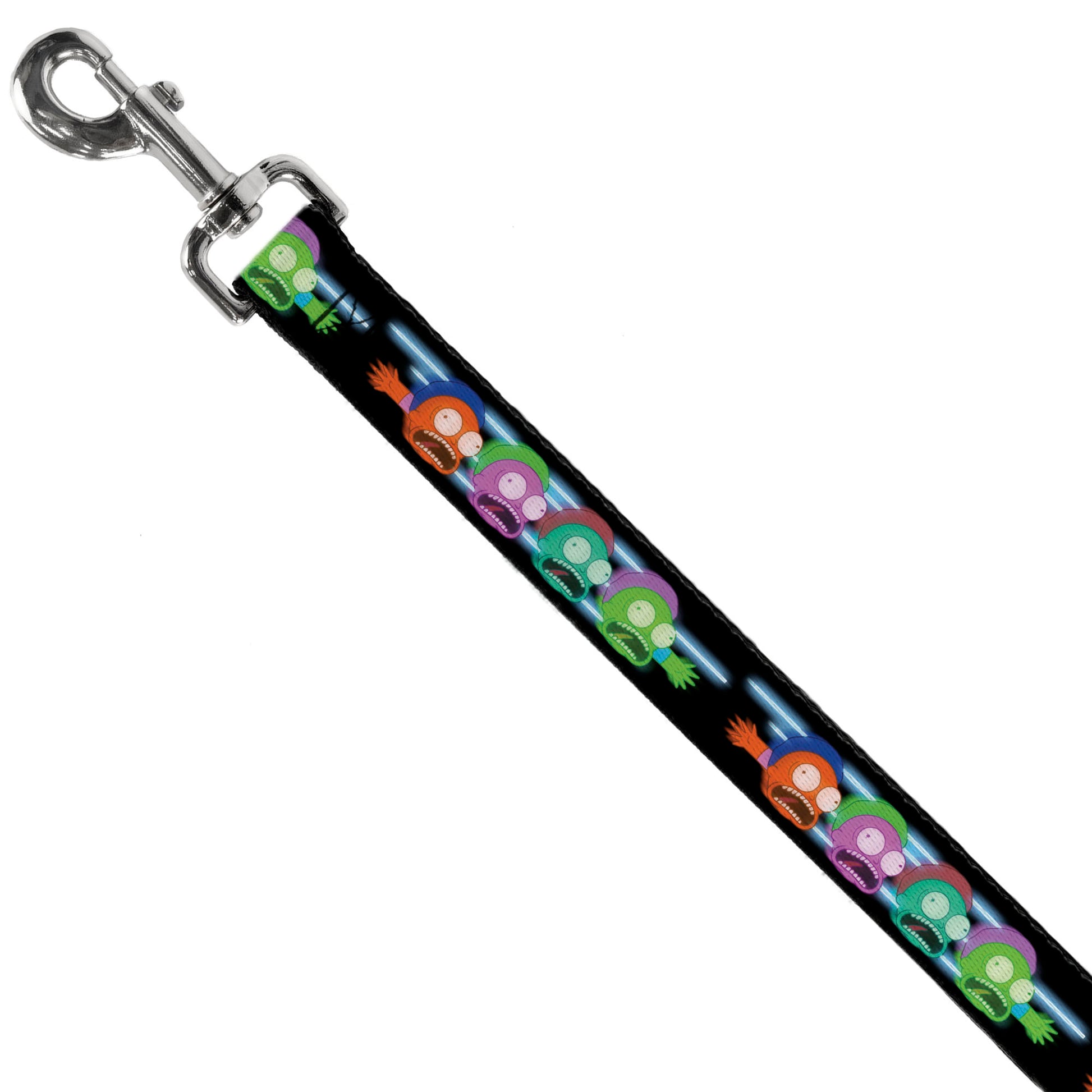 Dog Leash - Morty Screaming Face Black/Multi Color Dog Leashes Rick and Morty