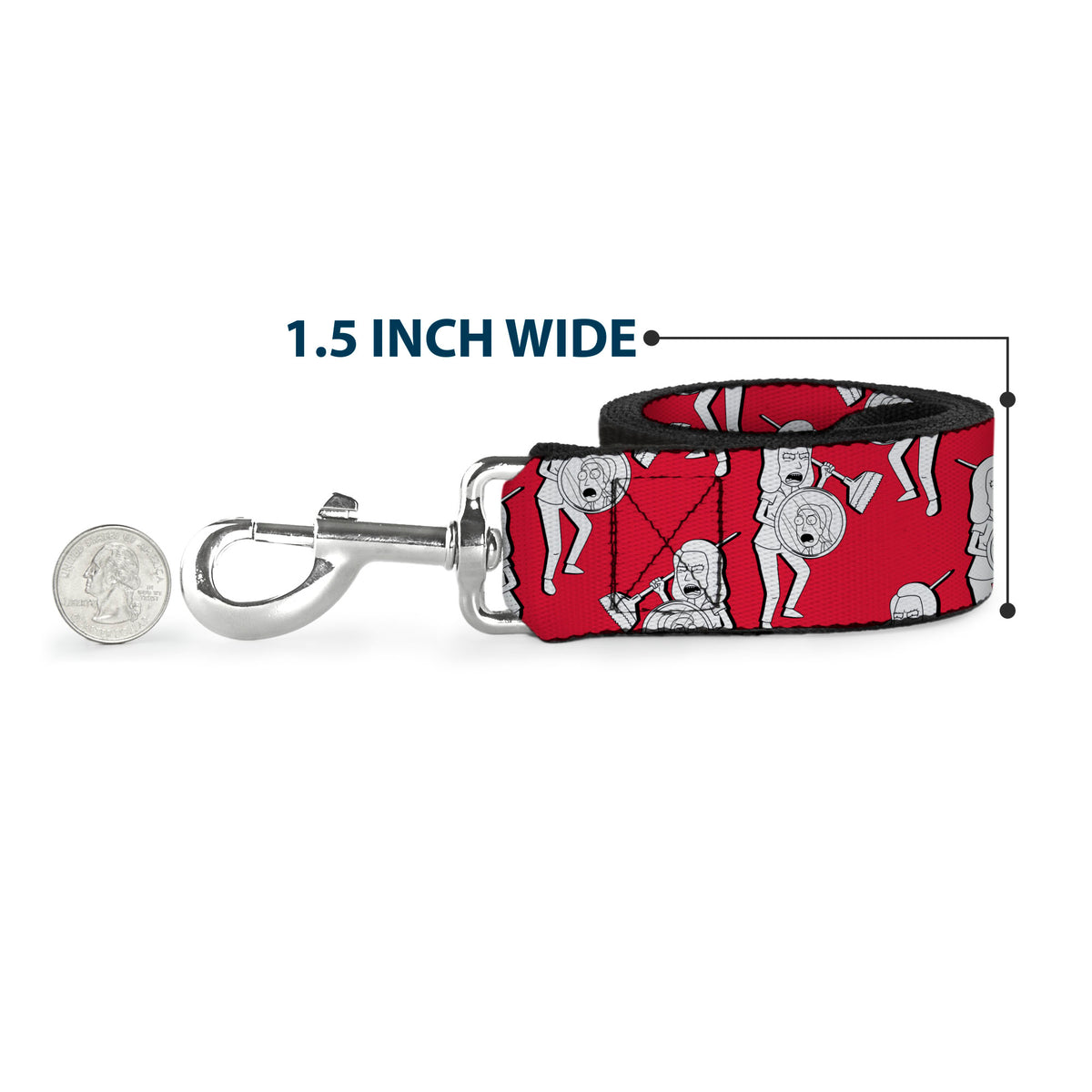 Dog Leash - Rick and Morty Beth and Summer Pose Red/Black/White Dog Leashes Rick and Morty