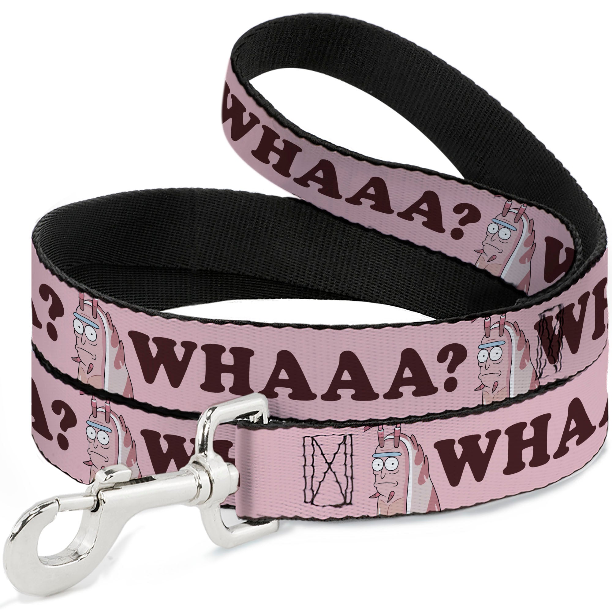 Dog Leash - Rick and Morty Shrimp Rick WHAAA? Pose Pink Dog Leashes Rick and Morty