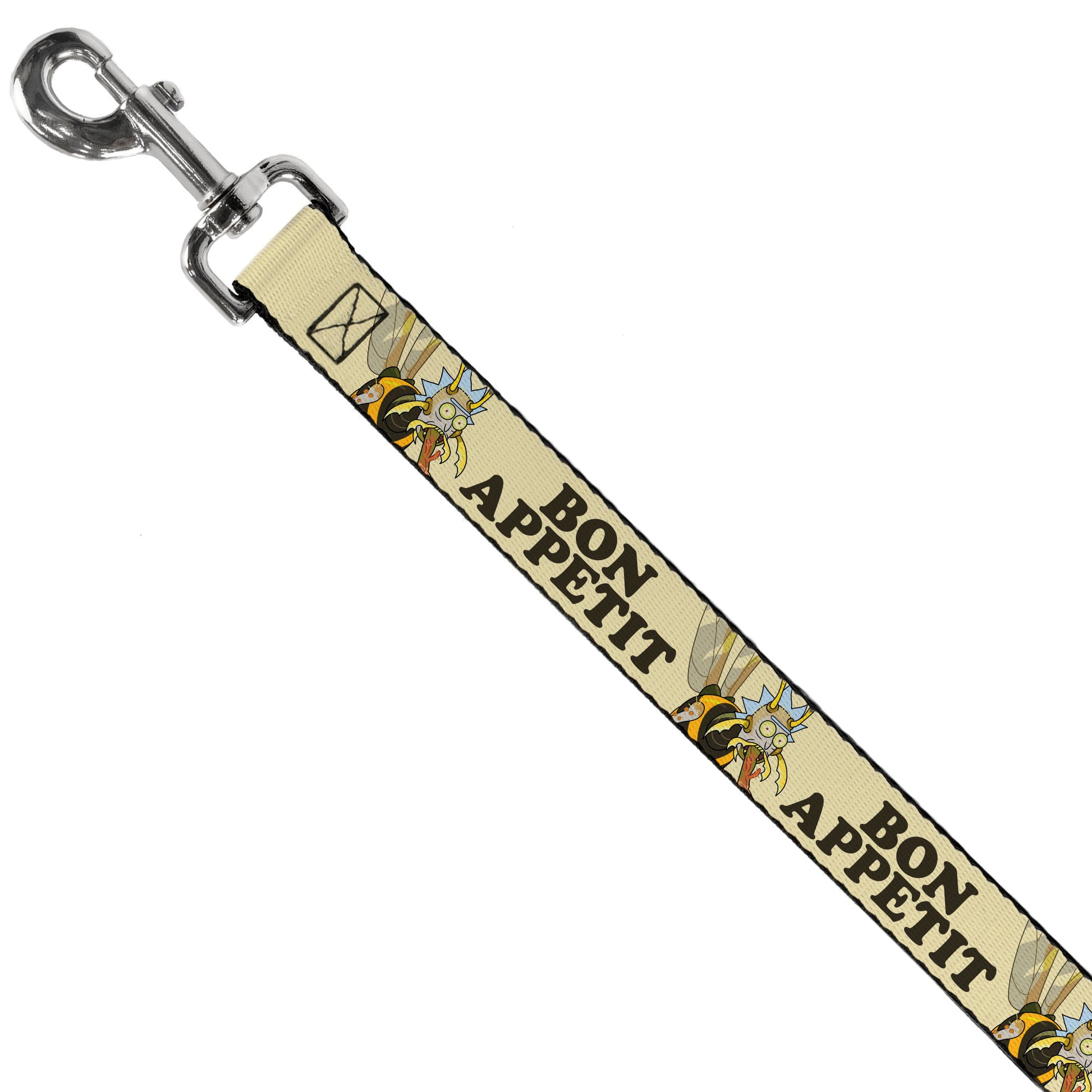 Dog Leash - Rick and Morty Wasp Rick BON APPETIT Pose Beige/Brown Dog Leashes Rick and Morty