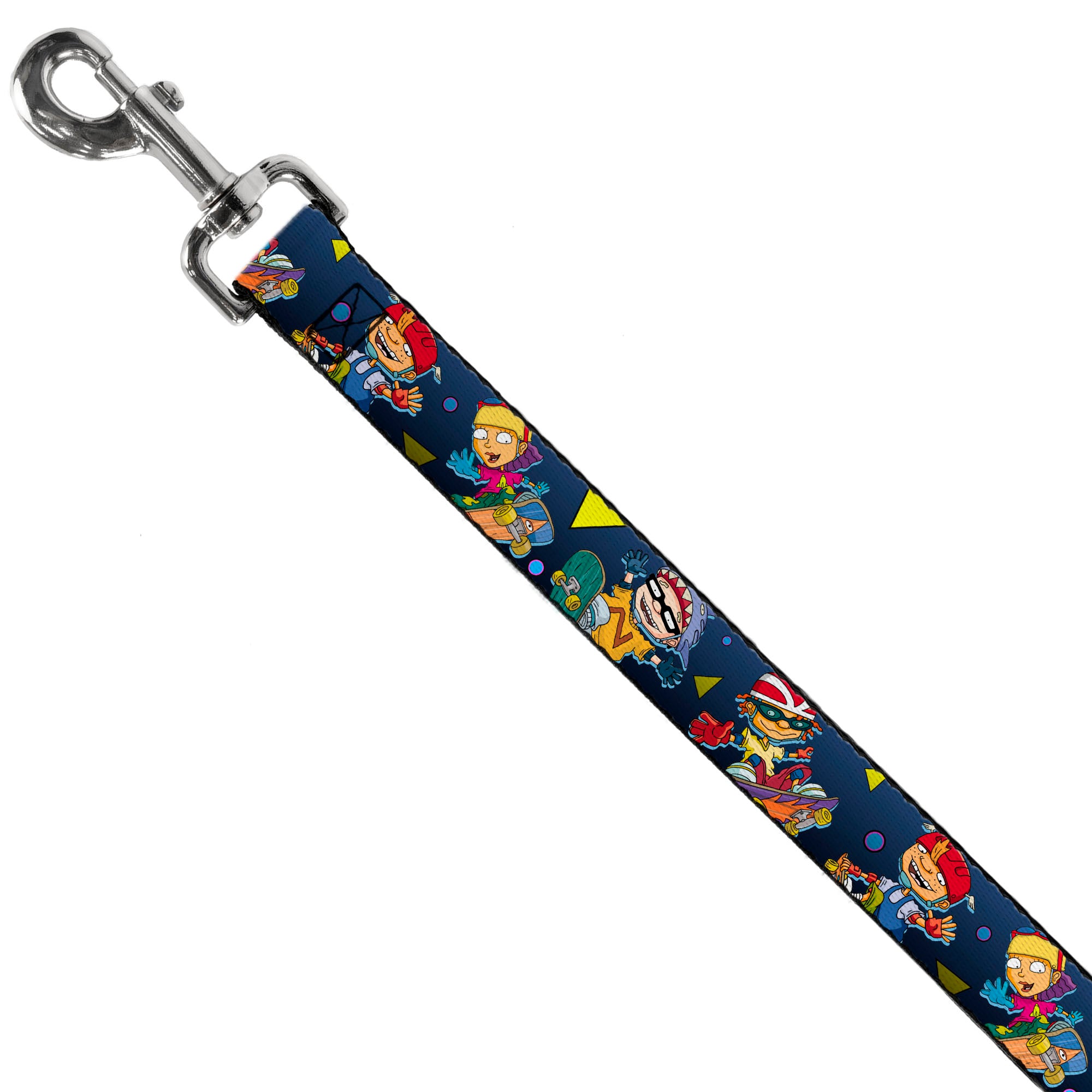 Dog Leash - Rocket Power 4-Character Action Poses/Shapes Cool Gray/Multi Color Dog Leashes Rocket Power