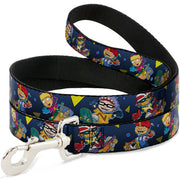 Dog Leash - Rocket Power 4-Character Action Poses/Shapes Cool Gray/Multi Color Dog Leashes Rocket Power