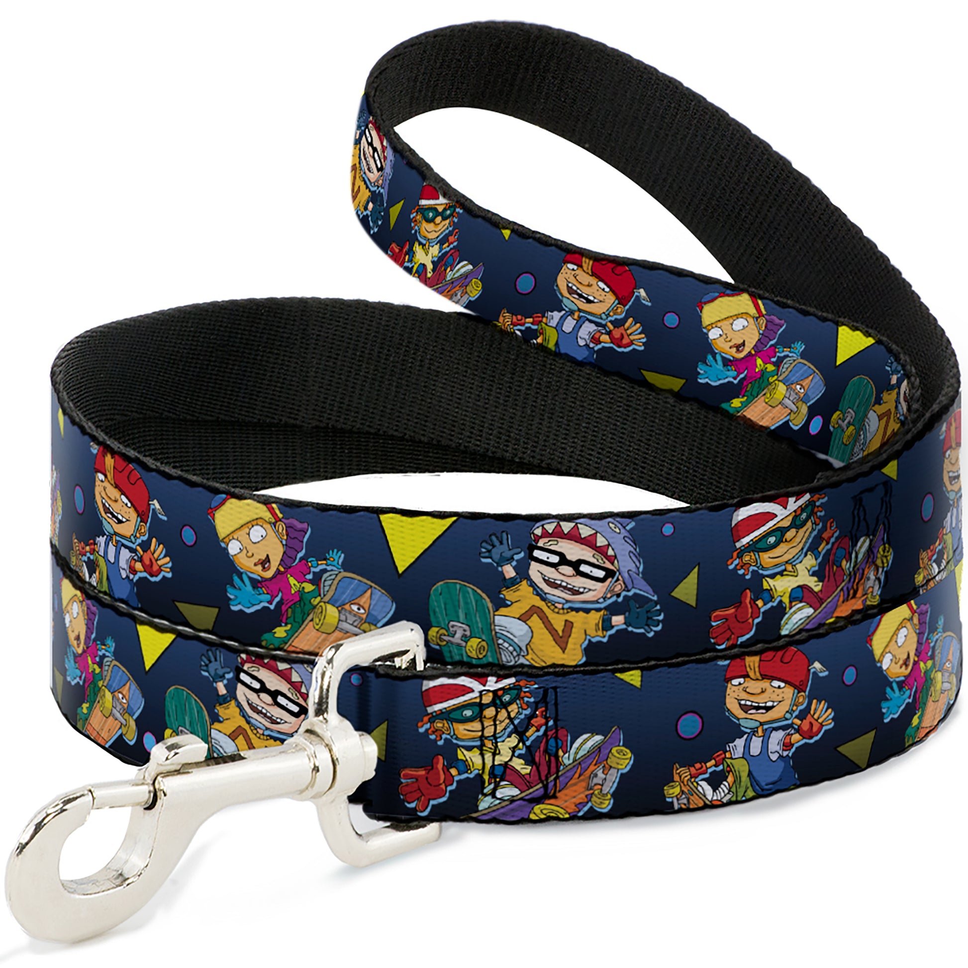Dog Leash - Rocket Power 4-Character Action Poses/Shapes Cool Gray/Multi Color Dog Leashes Rocket Power
