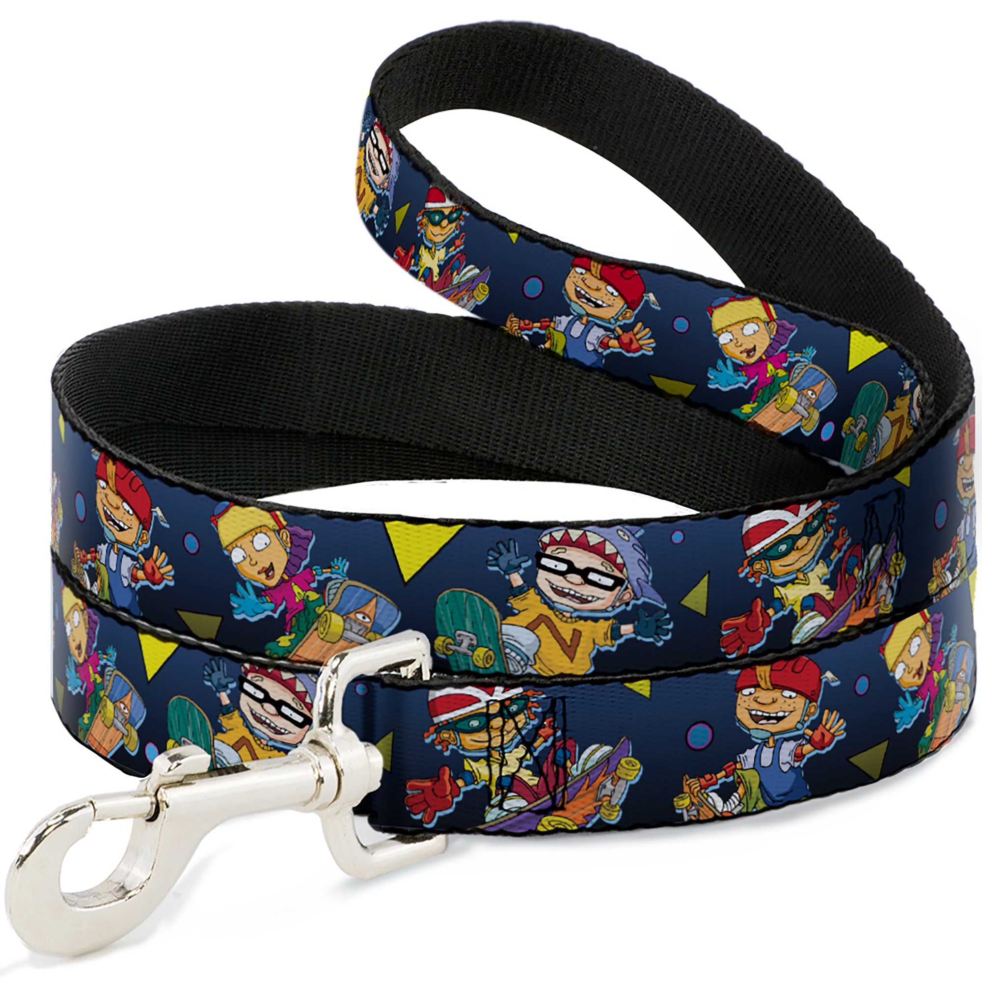 Dog Leash - Rocket Power 4-Character Action Poses/Shapes Cool Gray/Multi Color Dog Leashes Rocket Power