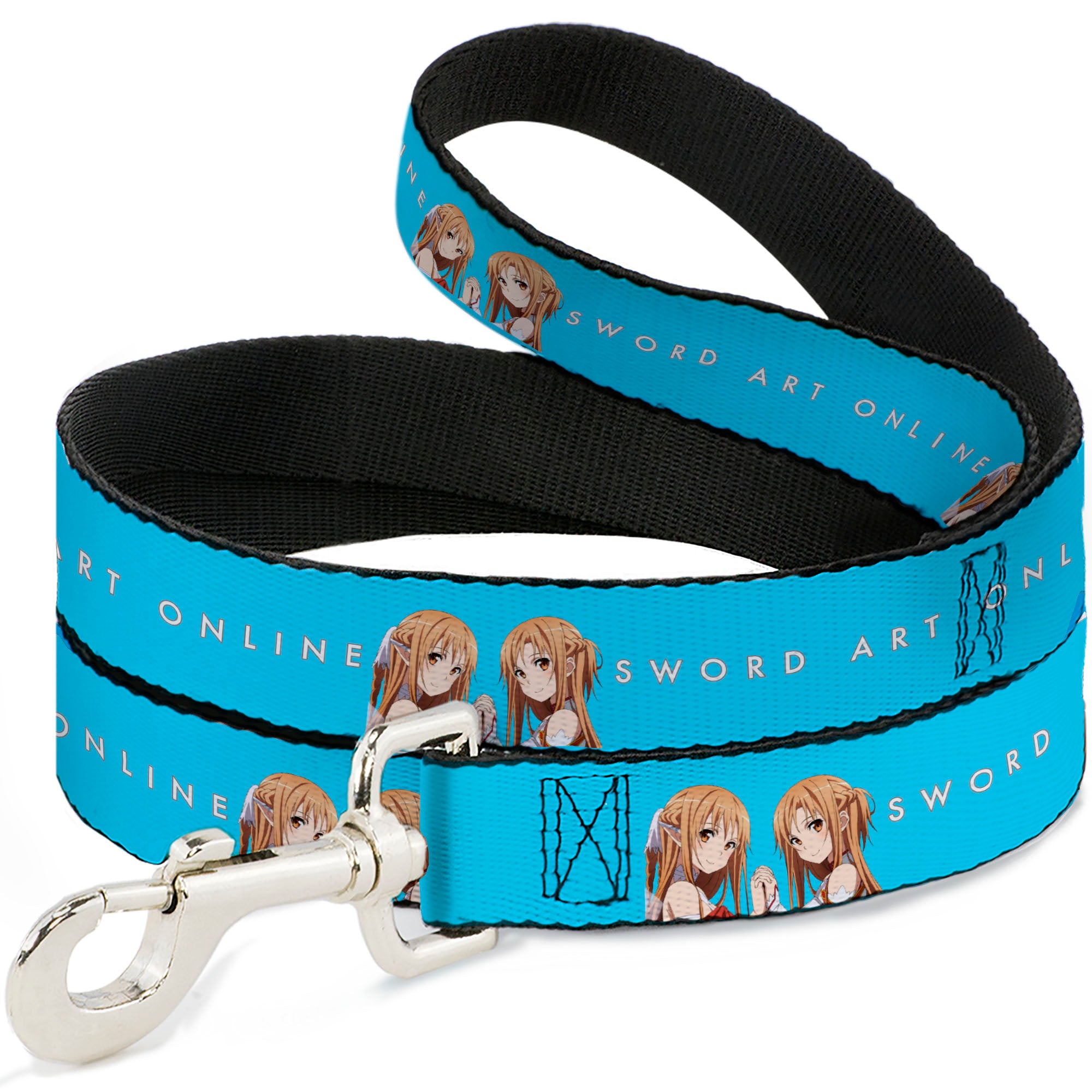 Dog Leash - SWORD ART ONLINE Asuna Comic Book Cover Pose and Title Logo Blue Dog Leashes Sword Art Online