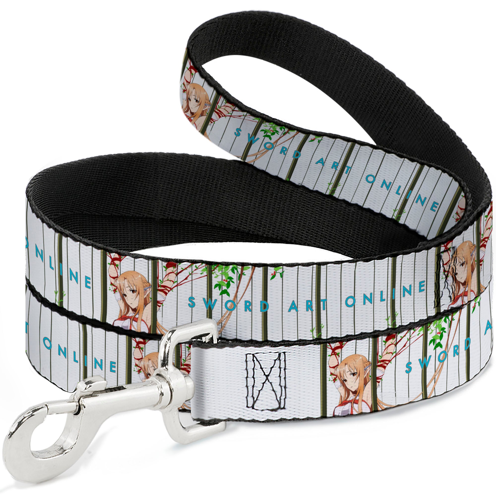 Dog Leash - SWORD ART ONLINE Asuna Cage Trap Pose and Title Logo White Dog Leashes Sword Art Online