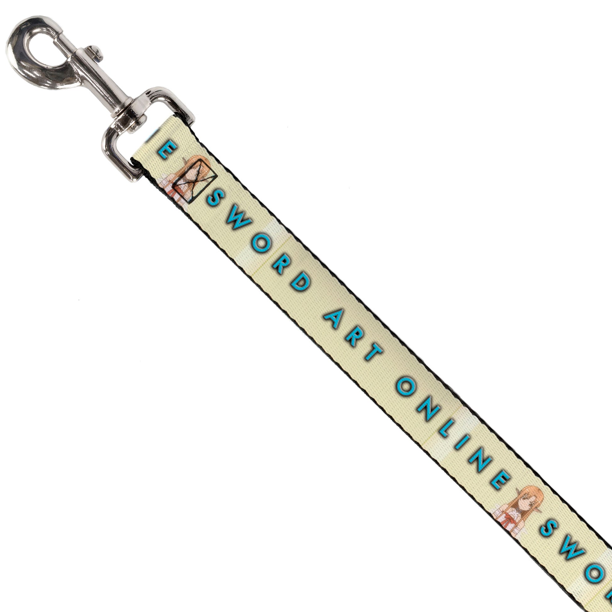 Dog Leash - SWORD ART ONLINE Asuna Yuuki Pose and Title Logo Cream Dog Leashes Sword Art Online