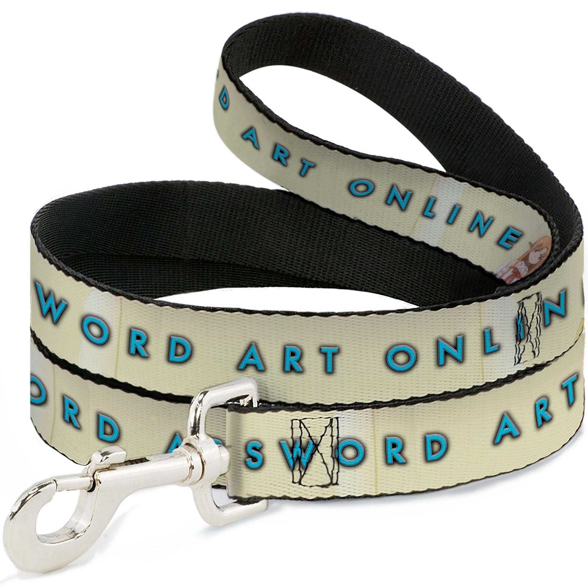 Dog Leash - SWORD ART ONLINE Asuna Yuuki Pose and Title Logo Cream Dog Leashes Sword Art Online