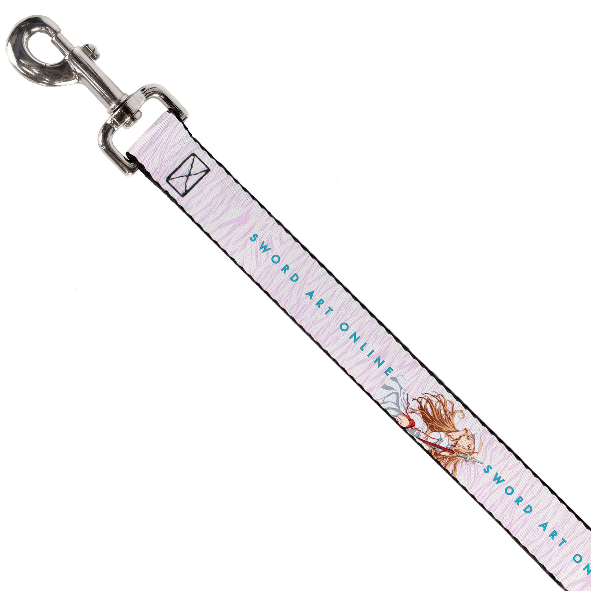 Dog Leash - SWORD ART ONLINE Asuna Lambent Light Rapier Pose and Title Logo Pink Dog Leashes Sword Art Online
