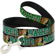 Dog Leash - Scooby Doo & Shaggy Pose/BAKED Black/Green Dog Leashes Scooby Doo