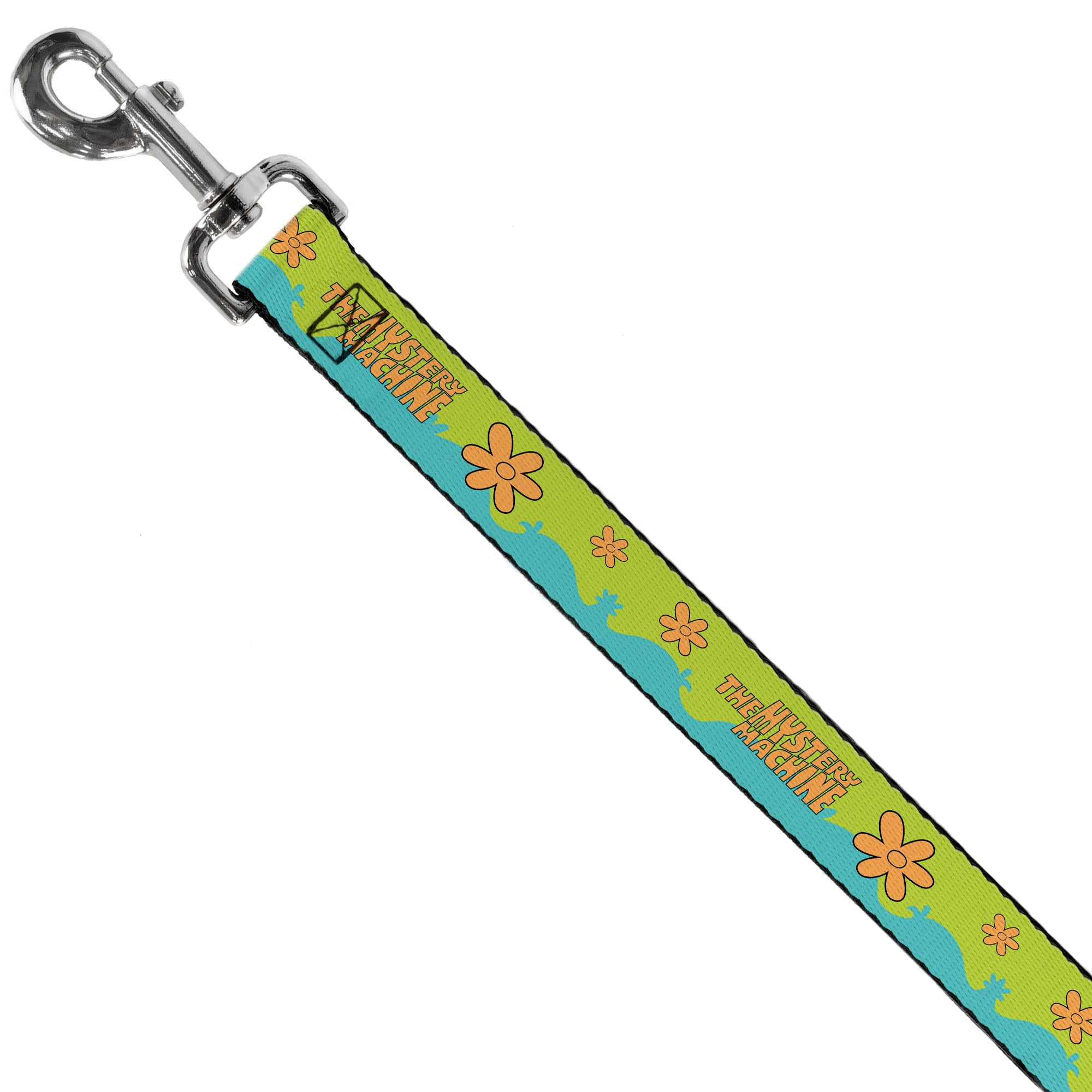 Dog Leash - Scooby Doo THE MYSTERY MACHINE Paint Job Green/Aqua/Orange Dog Leashes Scooby Doo