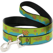 Dog Leash - Scooby Doo THE MYSTERY MACHINE Paint Job Green/Aqua/Orange Dog Leashes Scooby Doo
