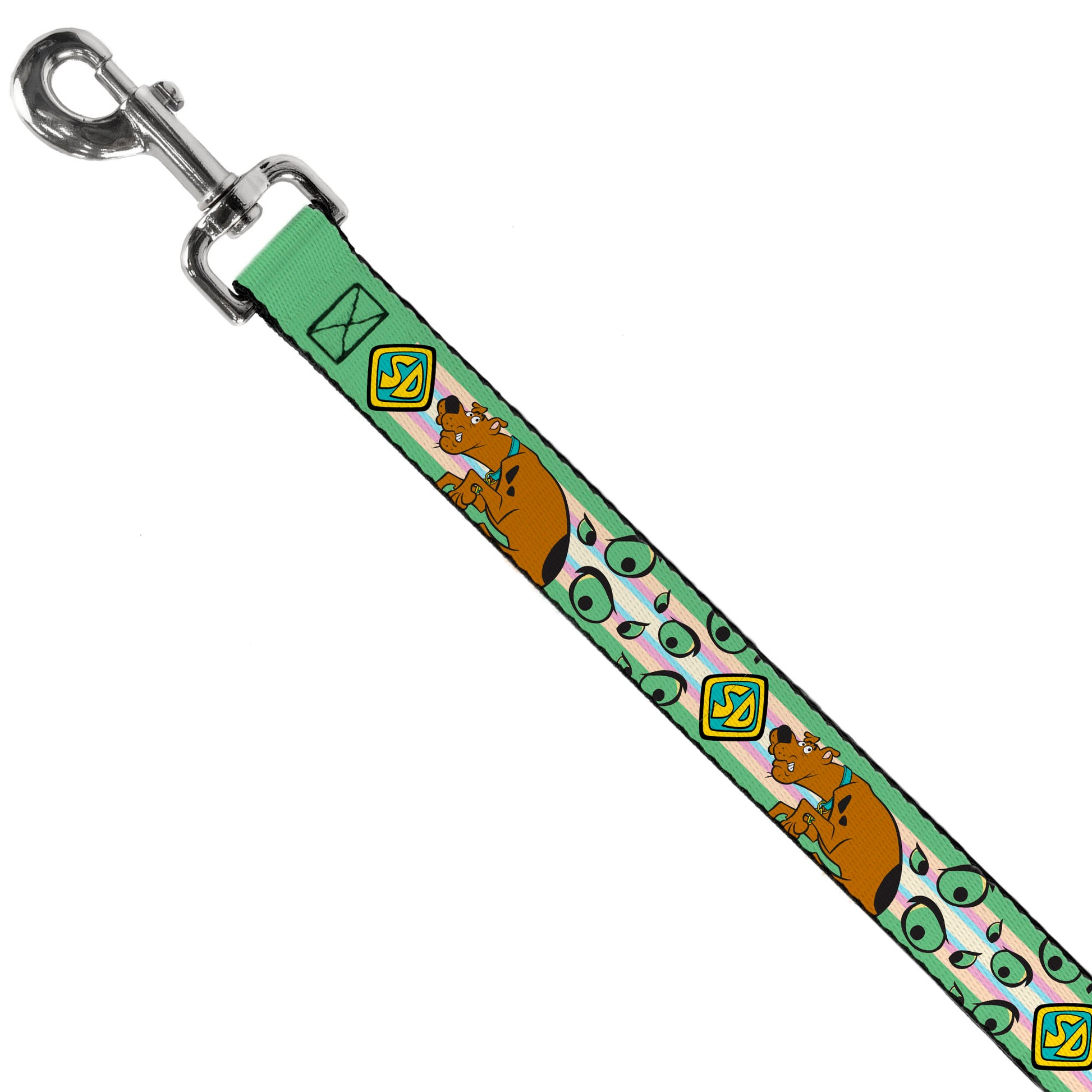Dog Leash - Scooby-Doo Sneaking Pose and Monster Eyes Greens Dog Leashes Scooby Doo