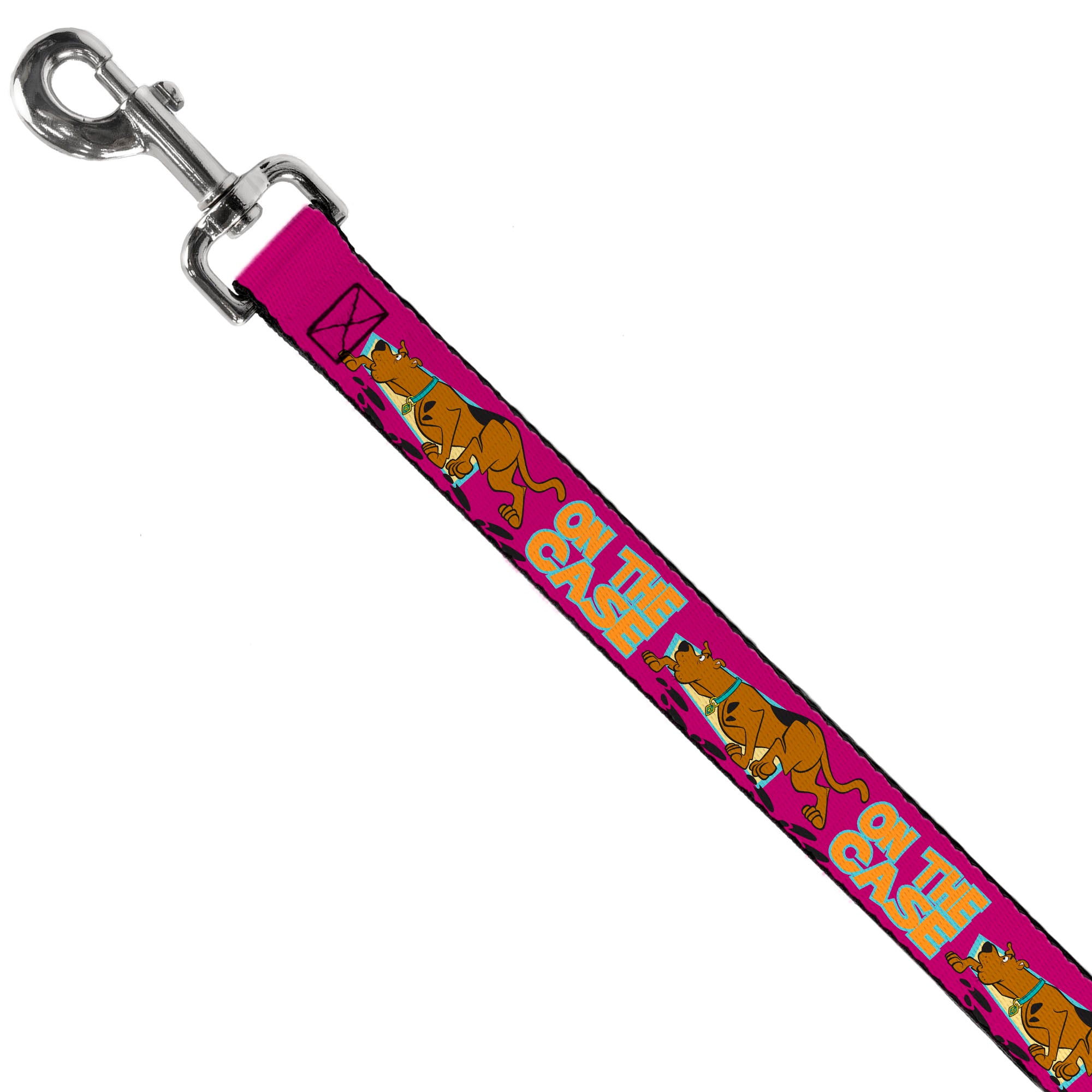 Dog Leash - Scooby-Doo ON THE CASE Sniffing Pose Pink Dog Leashes Scooby Doo