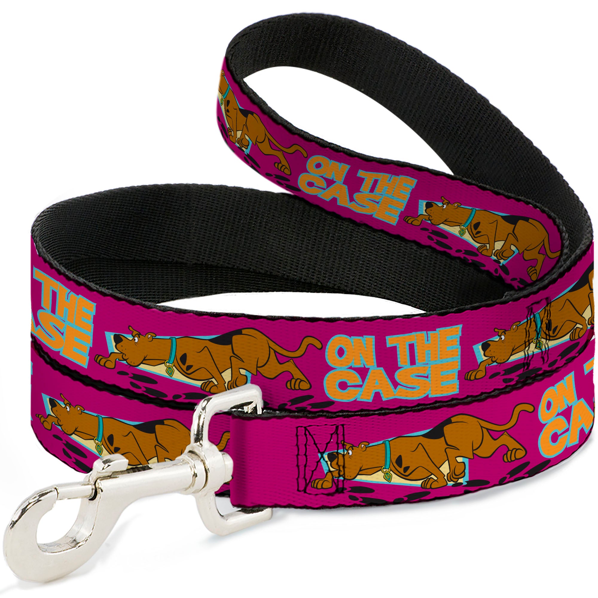 Dog Leash - Scooby-Doo ON THE CASE Sniffing Pose Pink Dog Leashes Scooby Doo